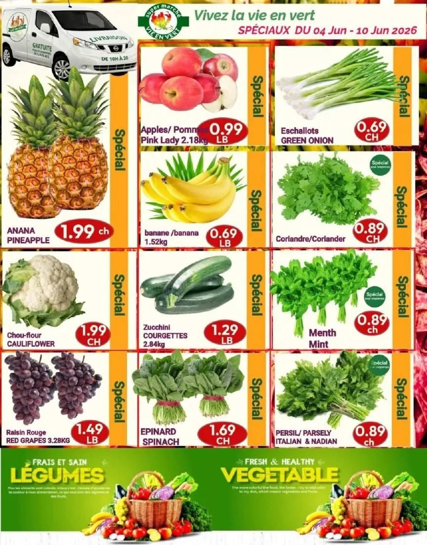 Page 2 de la Circulaire Marché Vie en Vert du 11 au 17 juin 2026