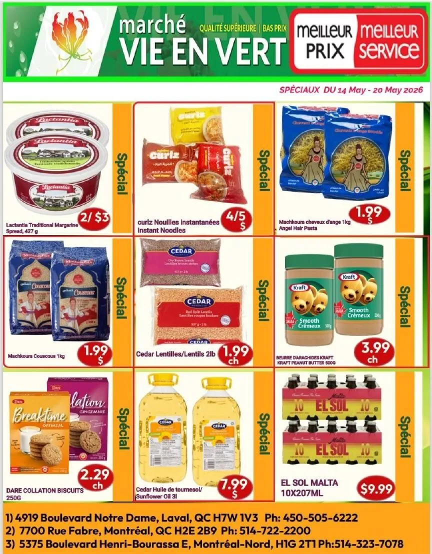 Page 7 de la Circulaire Marché Vie en Vert du 14 au 20 mai 2026