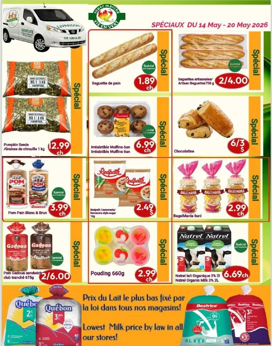 Page 9 de la Circulaire Marché Vie en Vert du 14 au 20 mai 2026