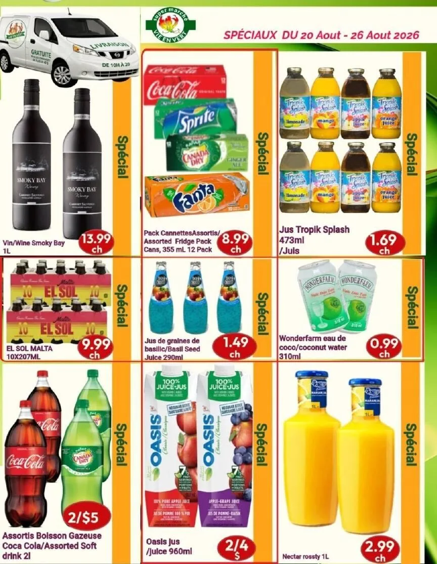 Page 3 de la Circulaire Marché Vie en Vert du 20 au 26 août 2026