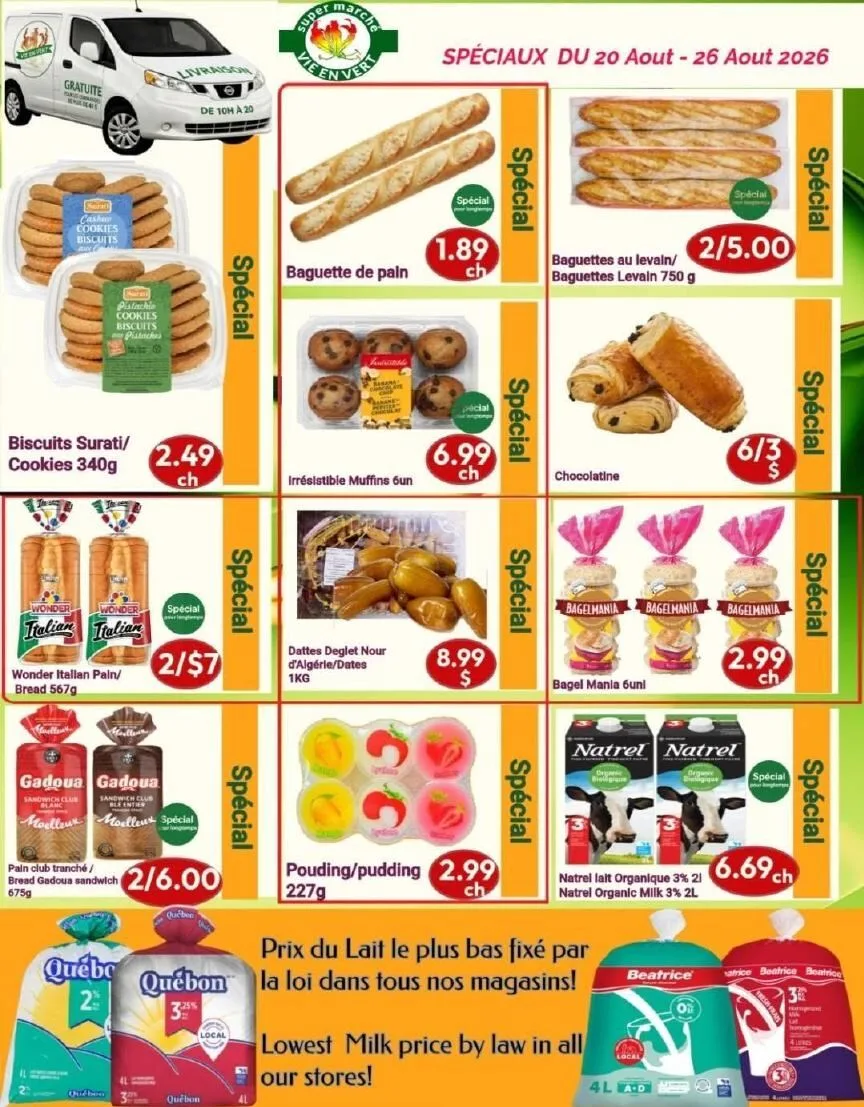 Page 8 de la Circulaire Marché Vie en Vert du 20 au 26 août 2026