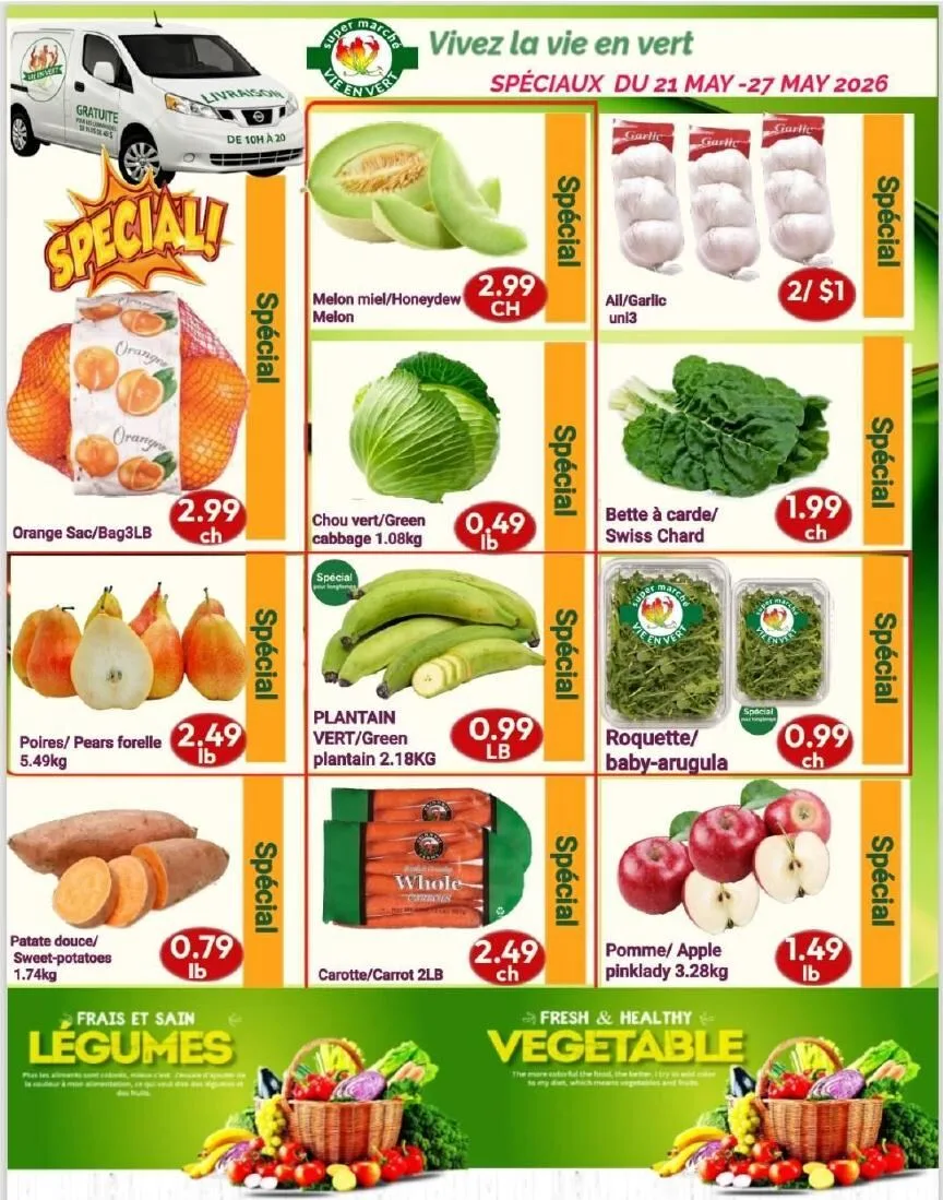 Page 1 de la Circulaire Marché Vie en Vert du 21 au 27 mai 2026