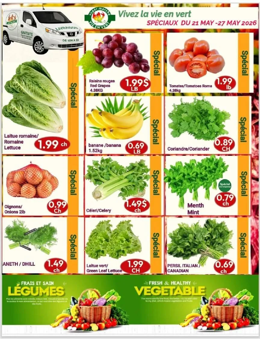 Page 2 de la Circulaire Marché Vie en Vert du 21 au 27 mai 2026