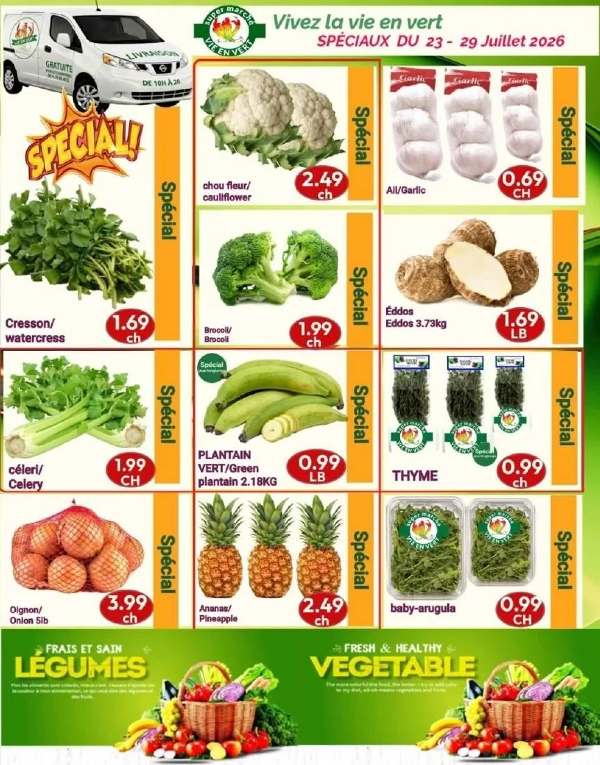 Page 2 de la Circulaire Marché Vie en Vert du 23 au 29 juillet 2026