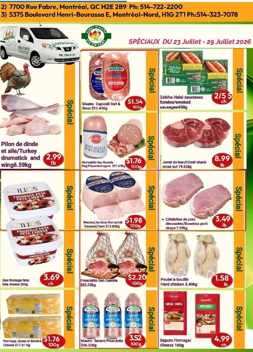 Page 3 de la Circulaire Marché Vie en Vert du 23 au 29 juillet 2026