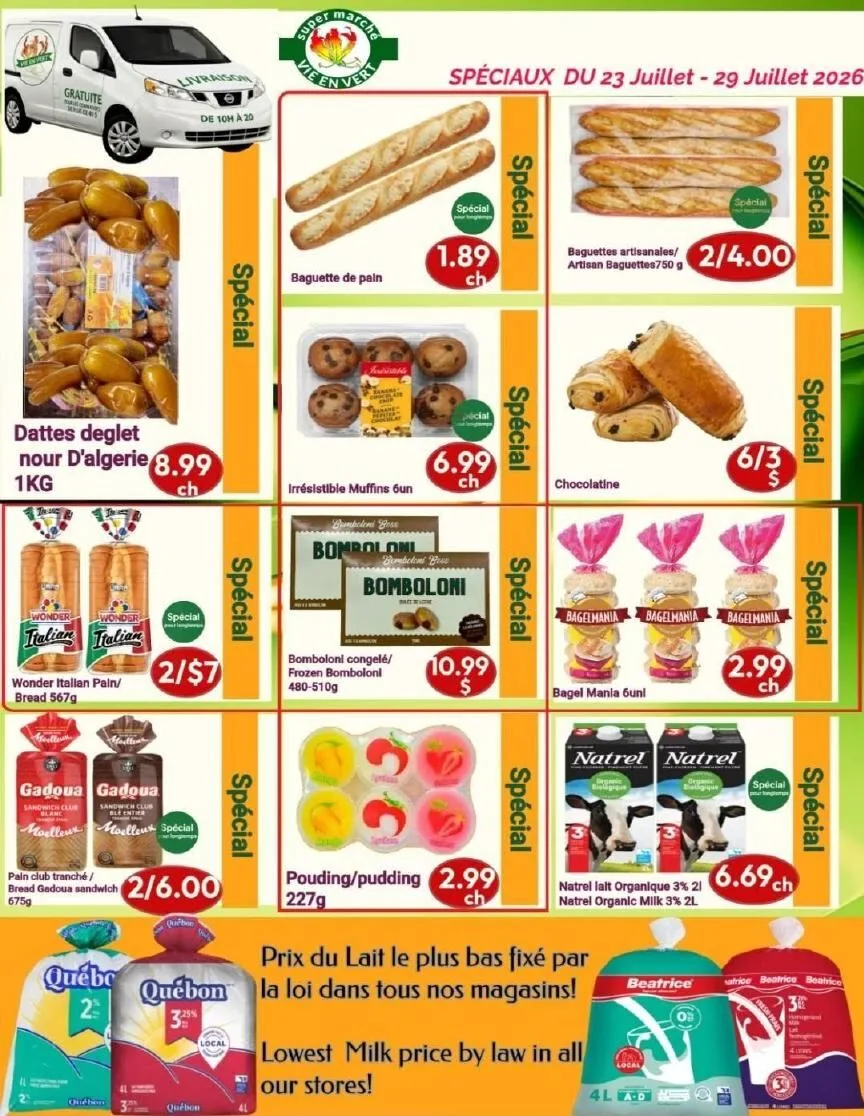 Page 9 de la Circulaire Marché Vie en Vert du 23 au 29 juillet 2026