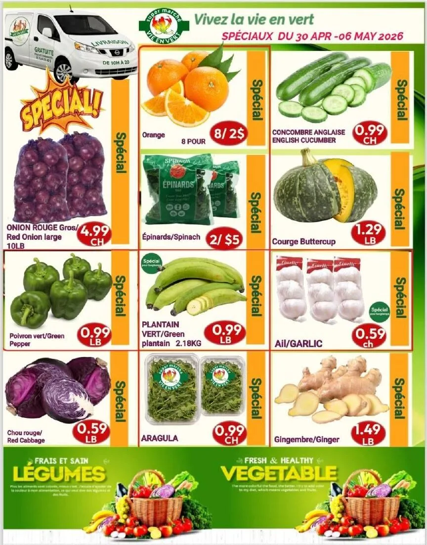 Page 2 de la Circulaire Marché Vie en Vert du 30 avril au 6 mai 2026