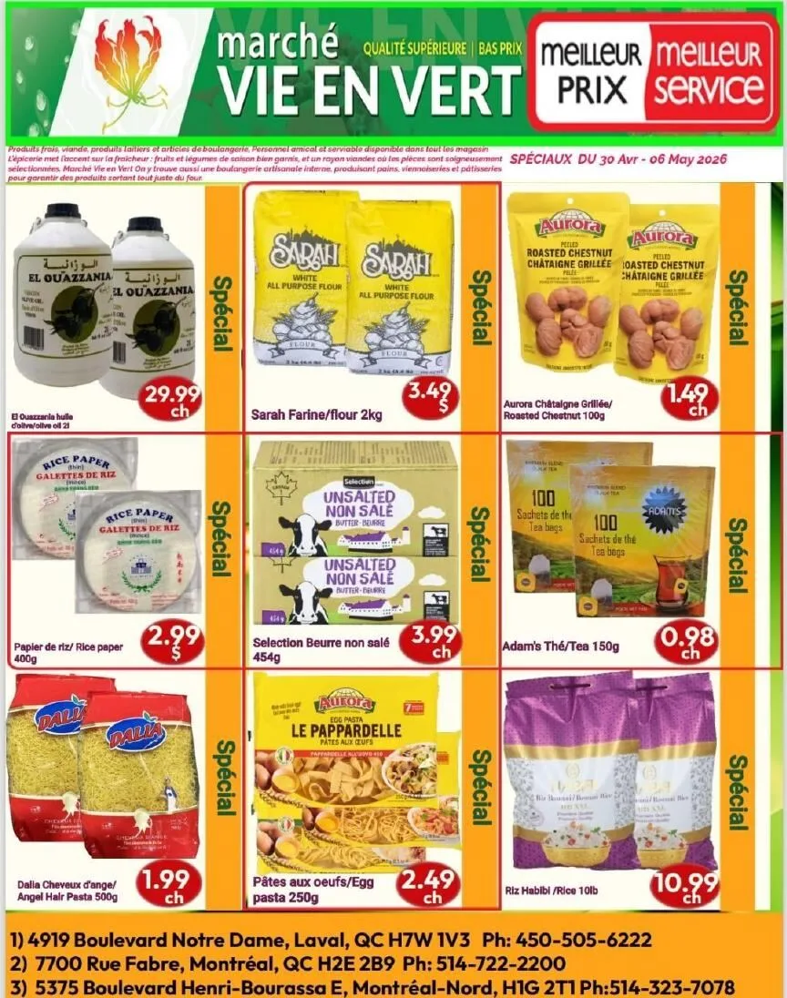 Page 5 de la Circulaire Marché Vie en Vert du 30 avril au 6 mai 2026