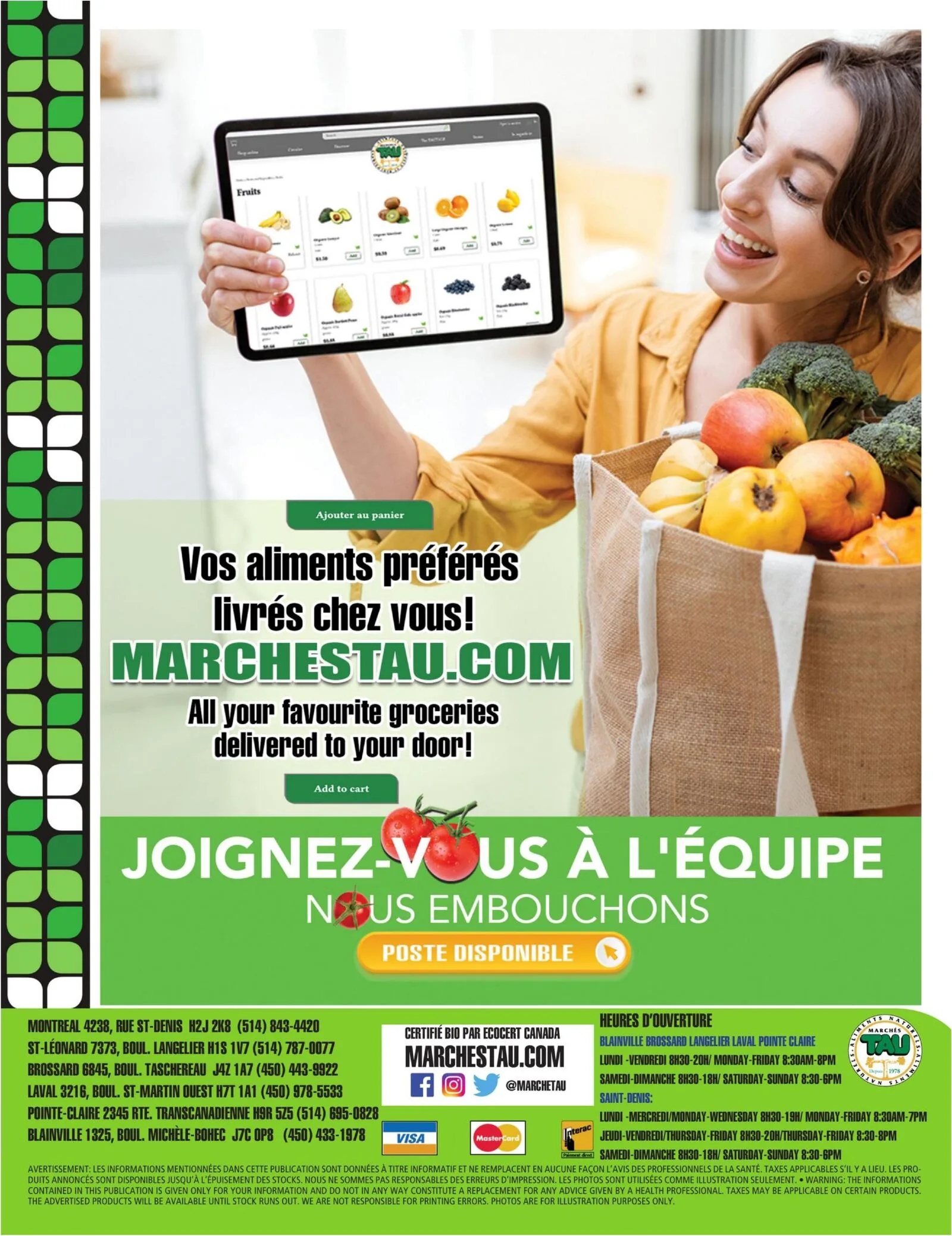 Page 4 de la Circulaire Marchés TAU Mini du 13 au 26 avril 2026