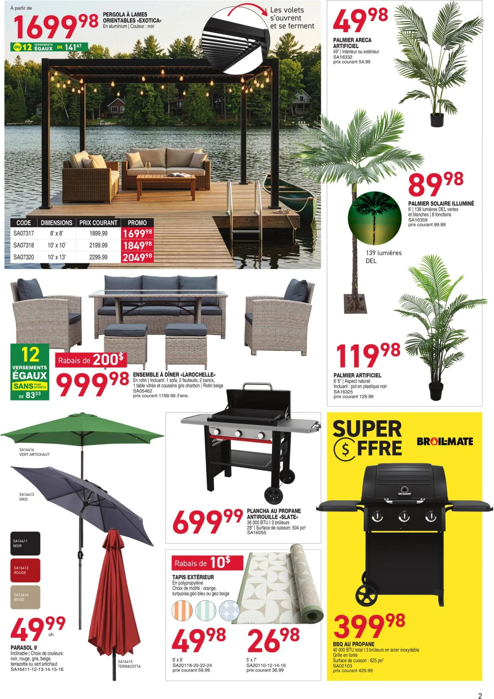 Page 2 de la Circulaire Matério du 16 au 22 avril 2026