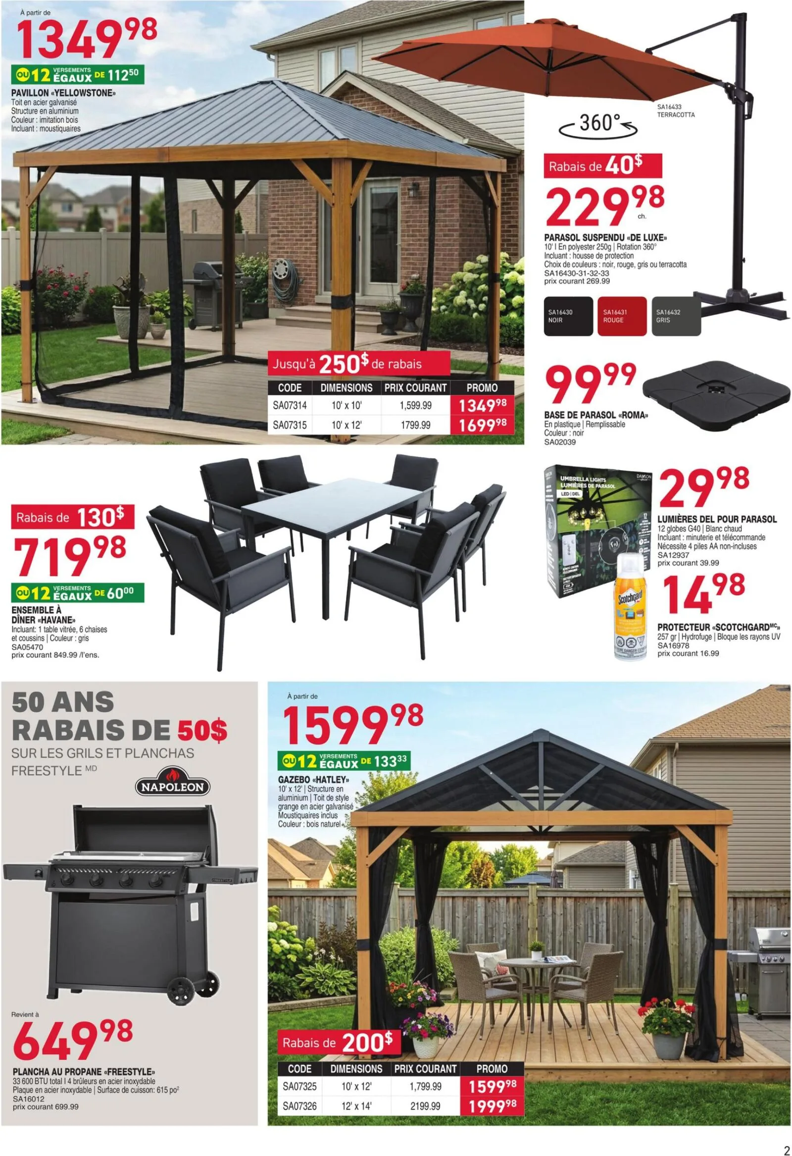 Page 2 de la Circulaire Matério du 9 au 15 avril 2026