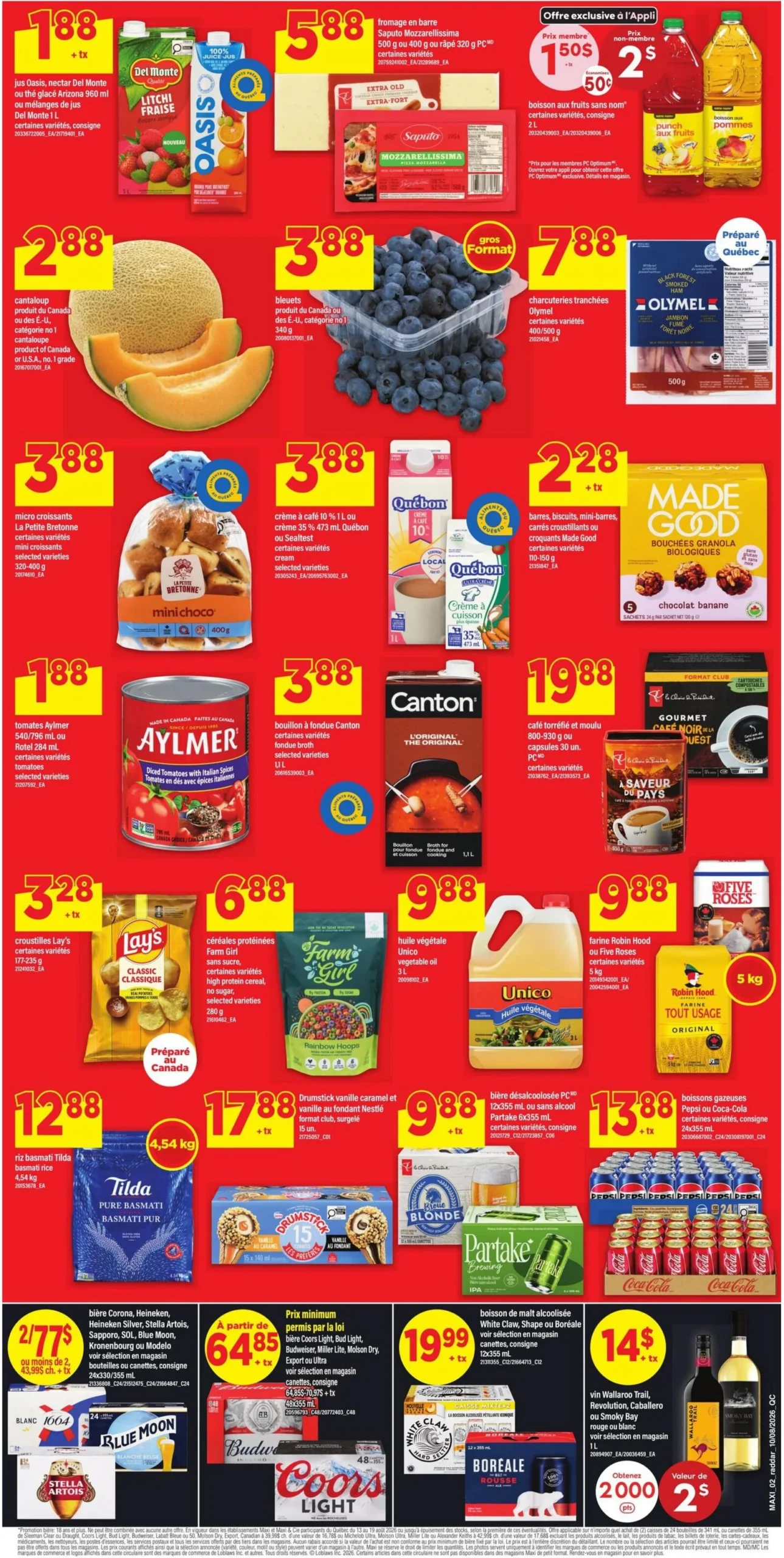 Page 2 de la Circulaire Maxi du 13 au 19 août 2026