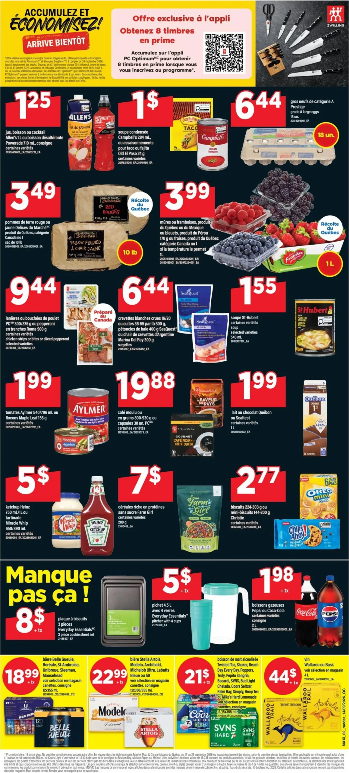 Page 2 de la Circulaire Maxi du 17 au 23 septembre 2026
