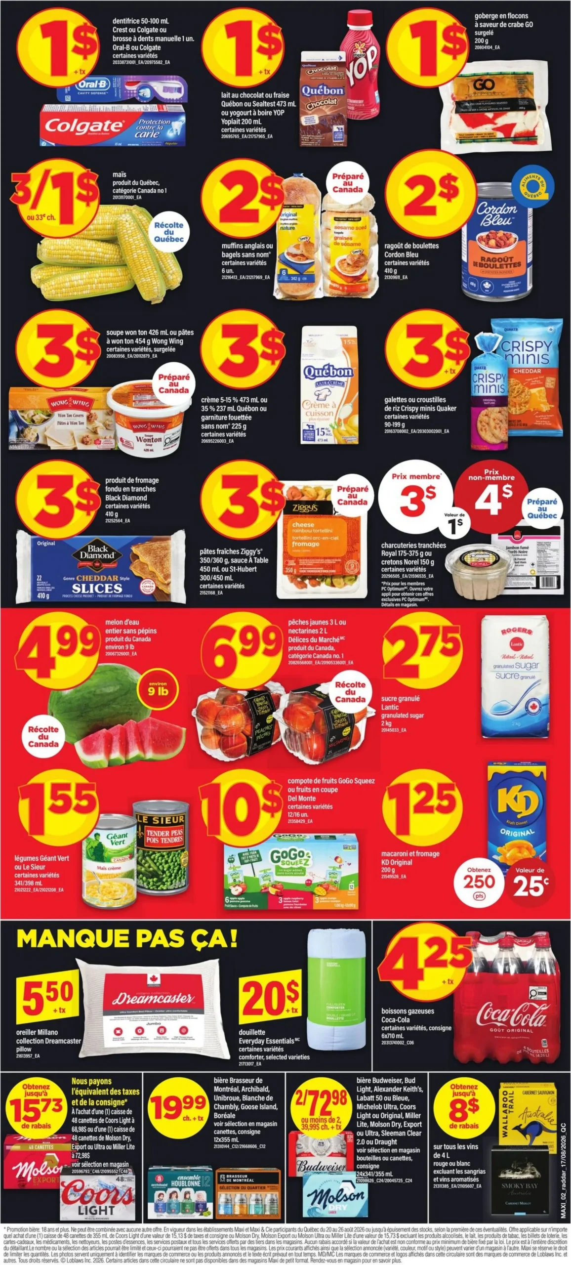 Page 2 de la Circulaire Maxi du 20 au 26 août 2026