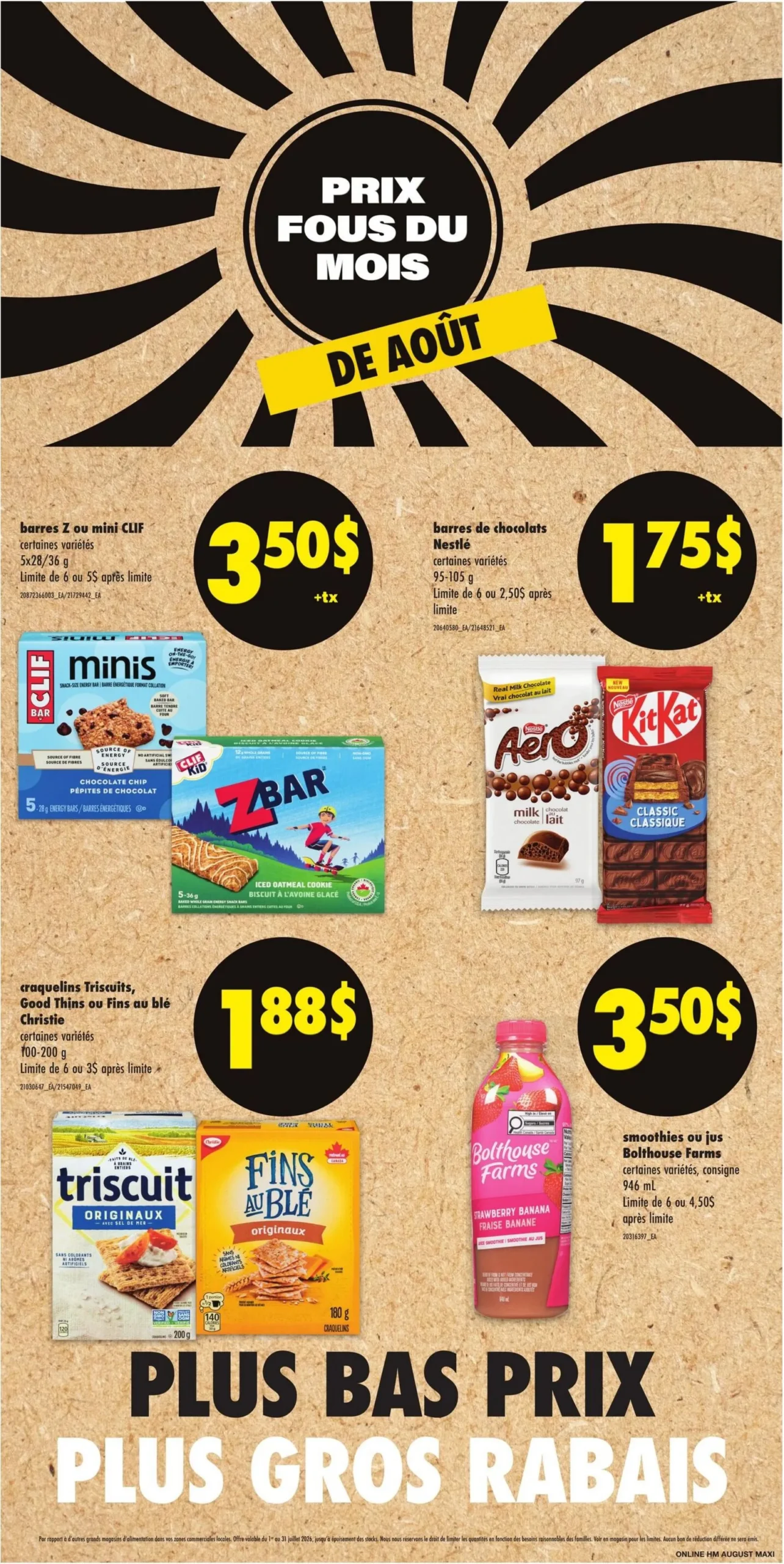 Page 3 de la Circulaire Maxi du 20 au 26 août 2026