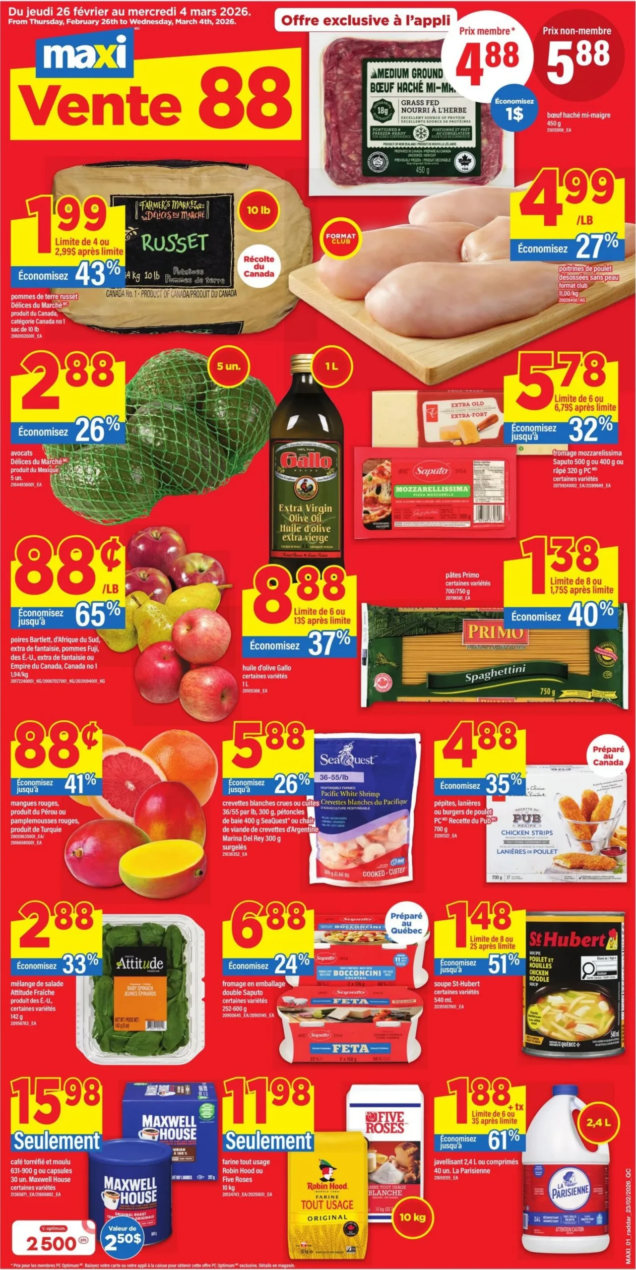 Page 1 de la Circulaire Maxi du 26 février au 4 mars 2026