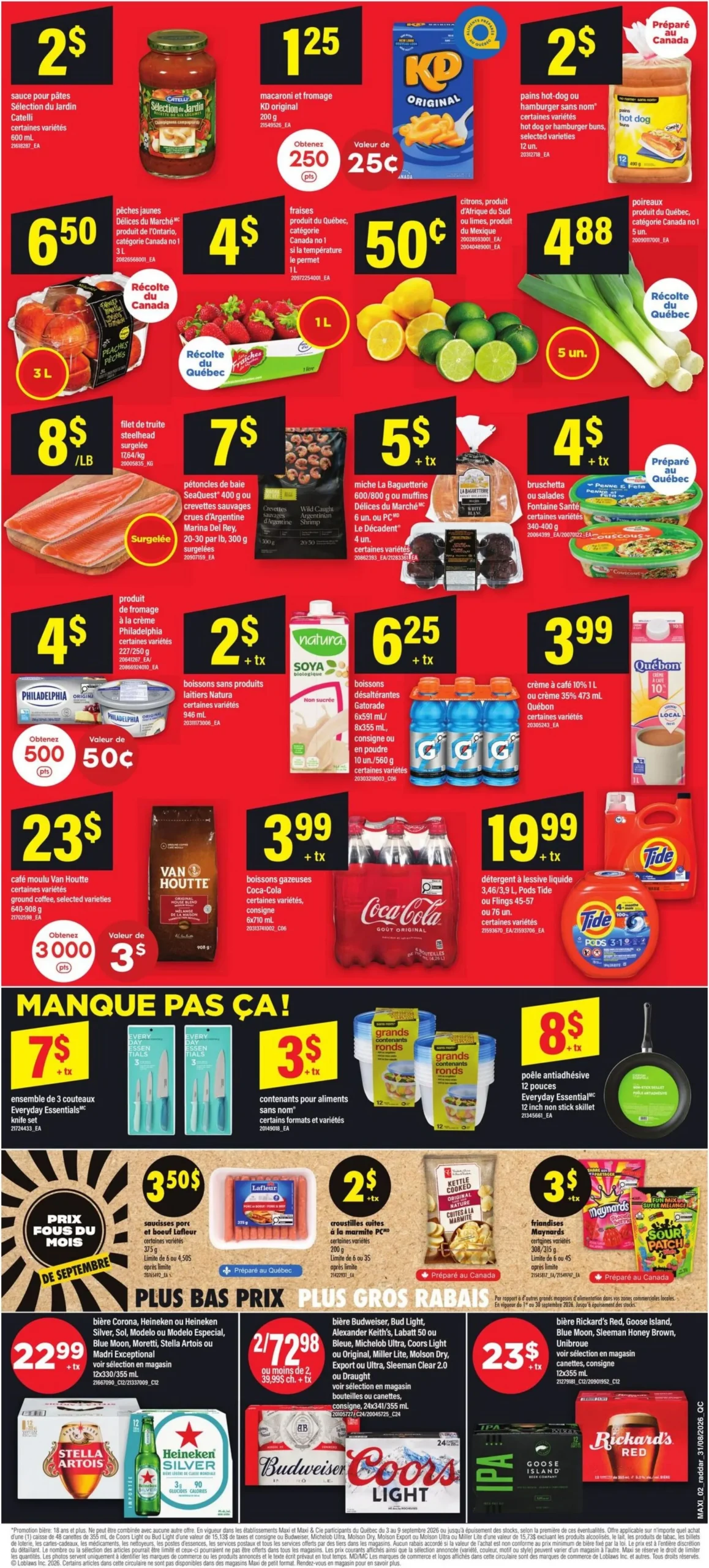 Page 2 de la Circulaire Maxi du 3 au 9 septembre 2026