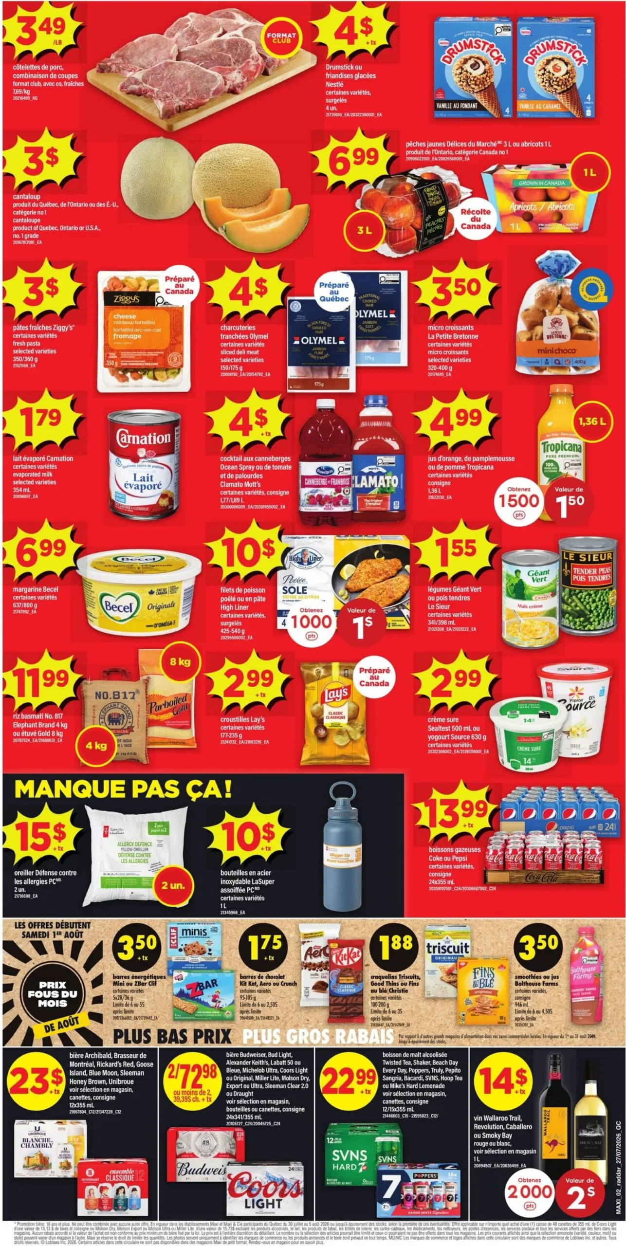Page 2 de la Circulaire Maxi du 30 juillet au 5 août 2026