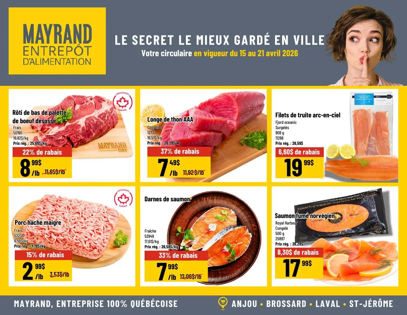 Page 2 de la Circulaire Mayrand du 15 au 21 avril 2026