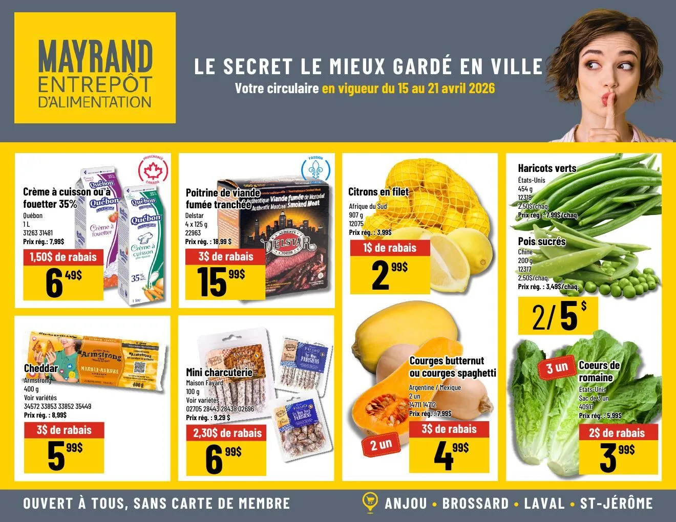 Page 3 de la Circulaire Mayrand du 15 au 21 avril 2026