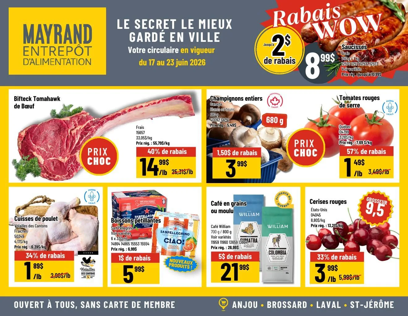 Page 1 de la Circulaire Mayrand du 17 au 23 juin 2026