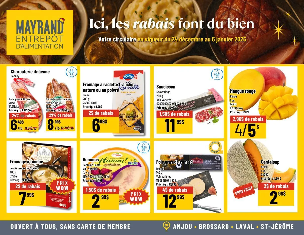 Page 3 de la Circulaire Mayrand du 24 décembre 2025 au 6 janvier 2026