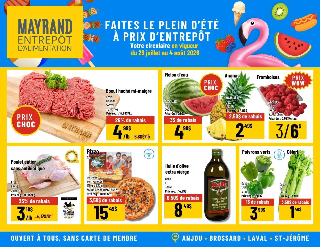 Page 1 de la Circulaire Mayrand du 29 juillet au 4 août 2026