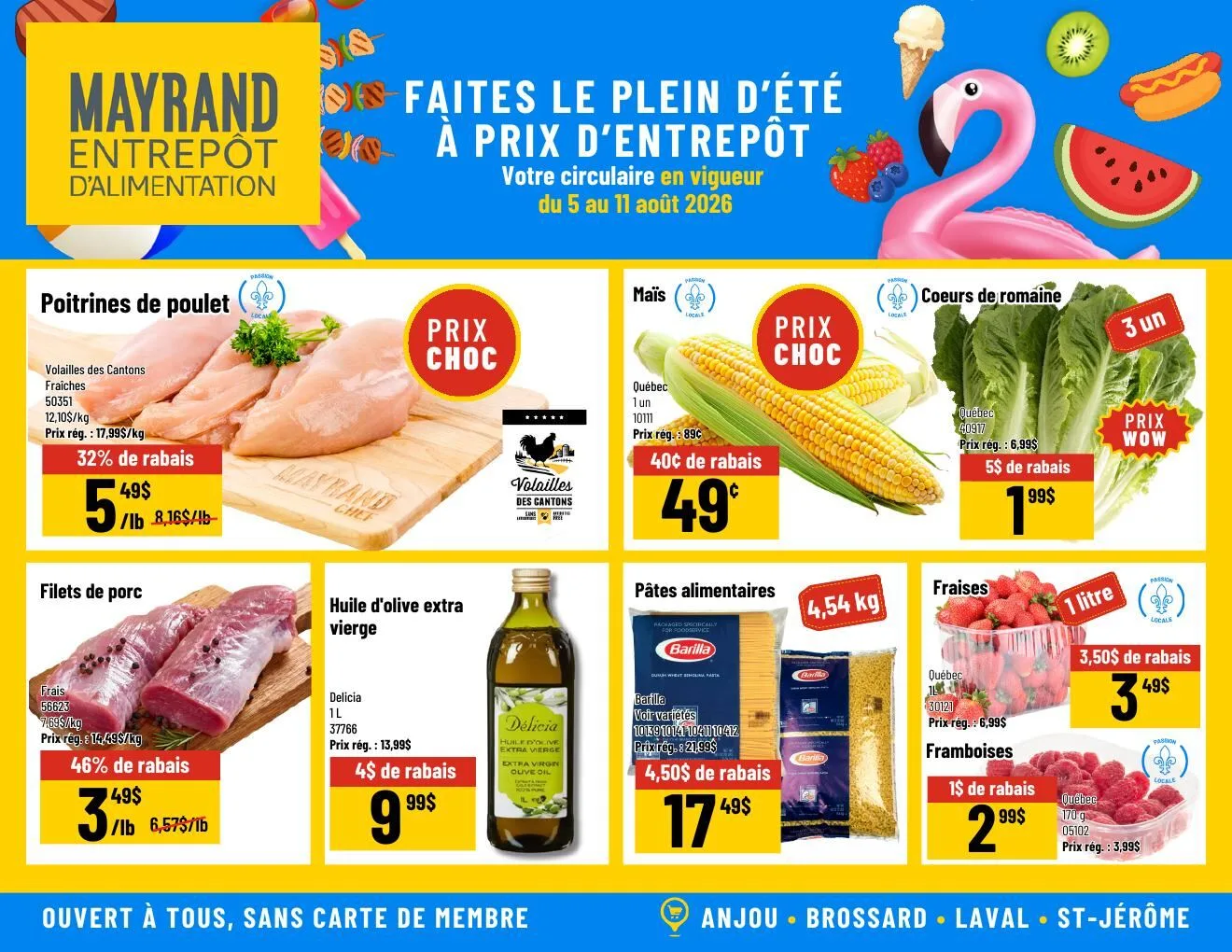 Page 1 de la Circulaire Mayrand du 5 au 11 août 2026