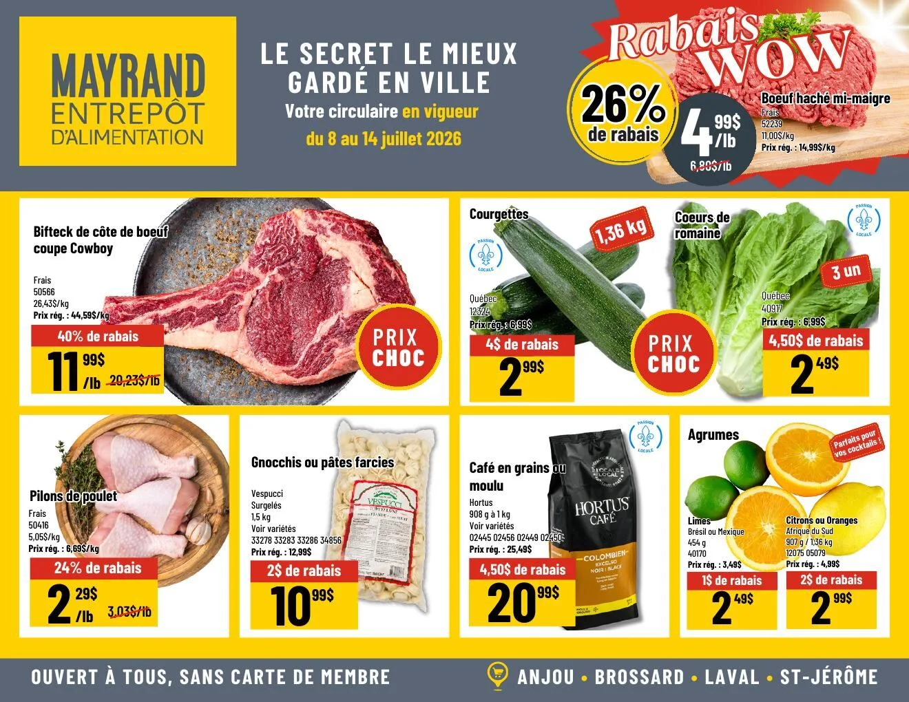 Page 1 de la Circulaire Mayrand du 8 au 14 juillet 2026
