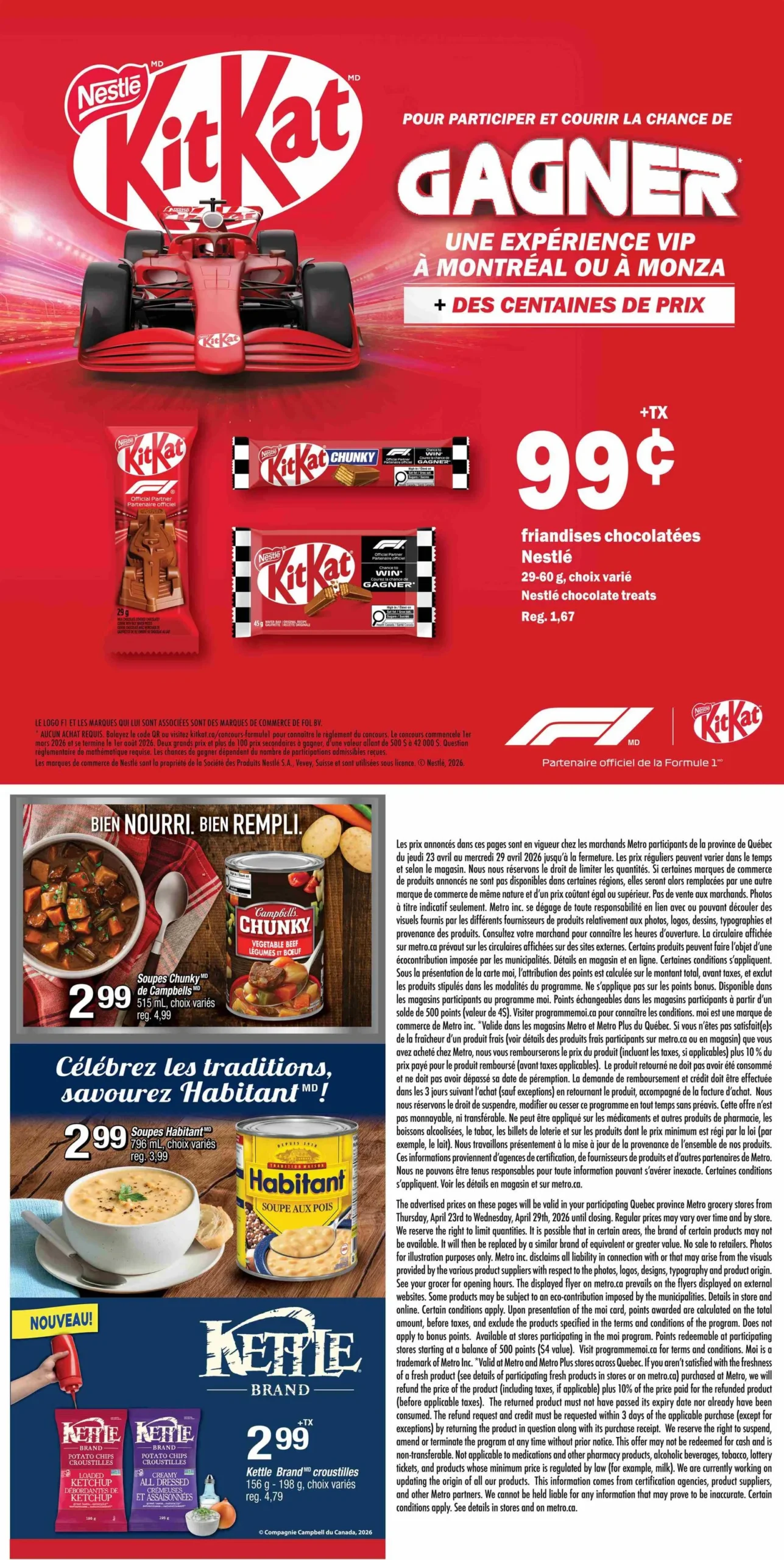 Page 23 de la Circulaire Metro du 23 au 29 avril 2026