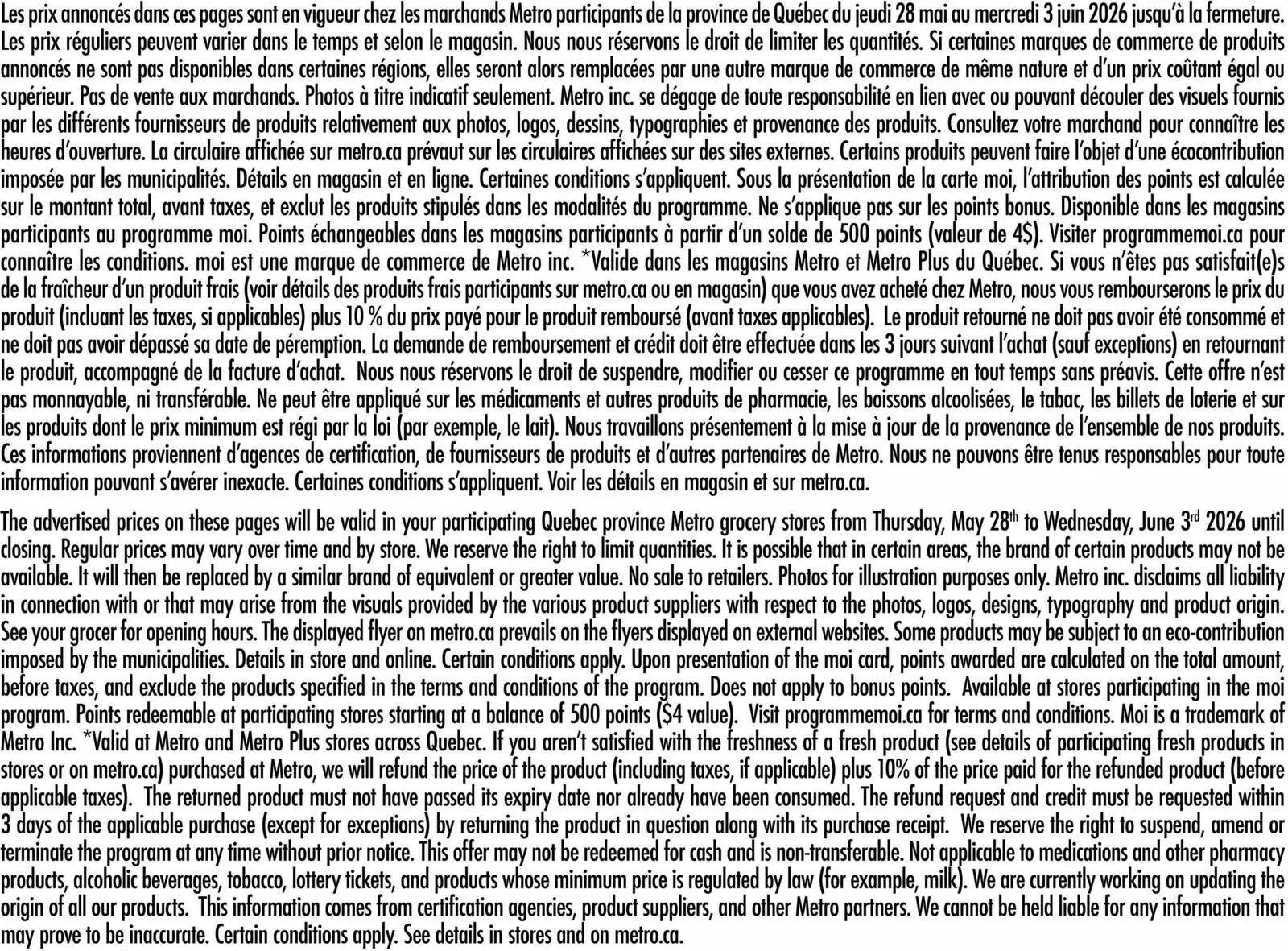 Page 21 de la Circulaire Metro du 28 mai au 3 juin 2026