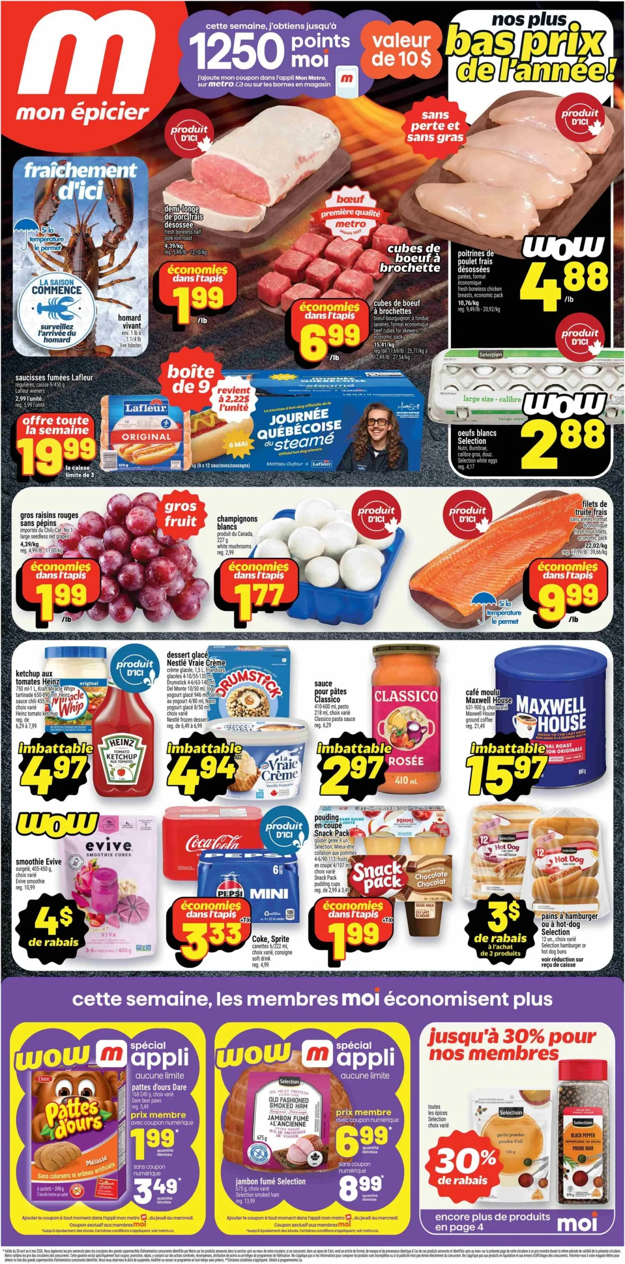 Page 1 de la Circulaire Metro du 30 avril au 6 mai 2026