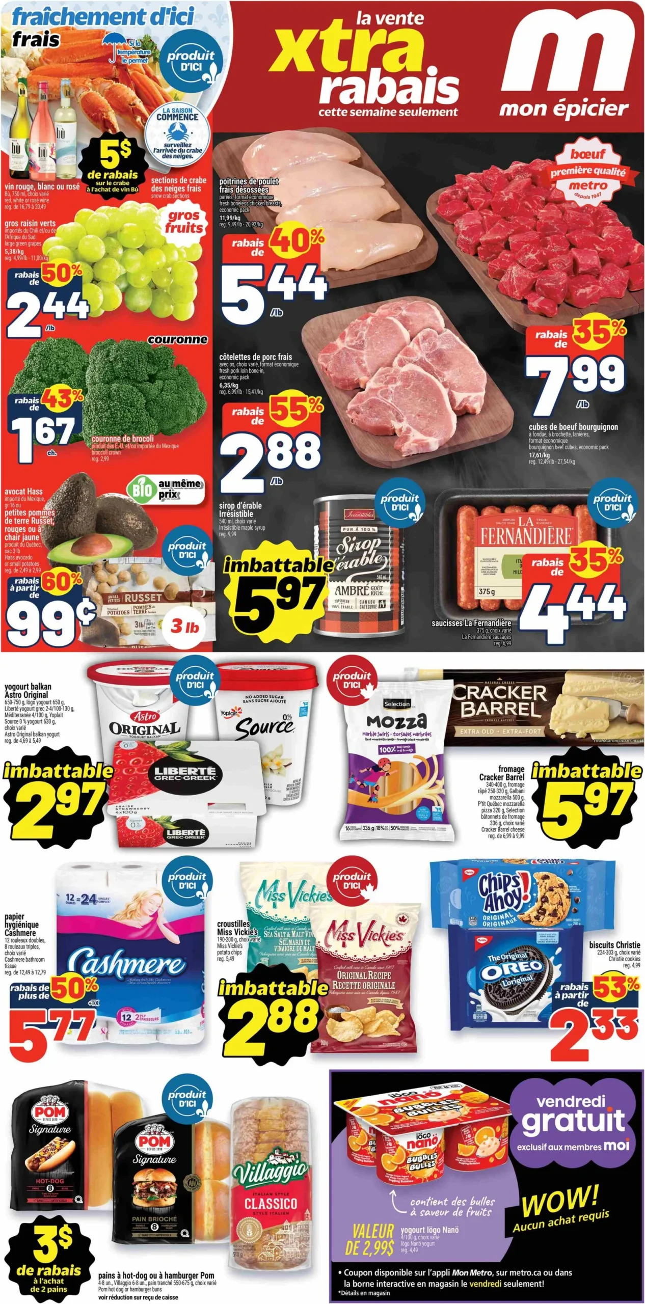 Page 1 de la Circulaire Metro du 9 au 15 avril 2026