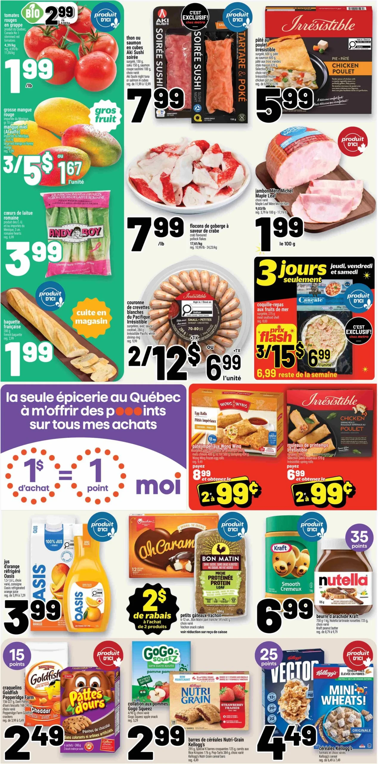 Page 2 de la Circulaire Metro du 9 au 15 avril 2026