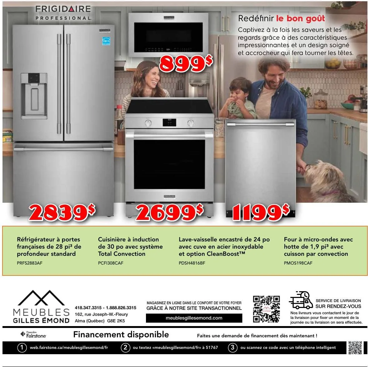 Page 4 de la Circulaire Meubles Gilles Émond Electroménager du 1 au 31 juillet 2026
