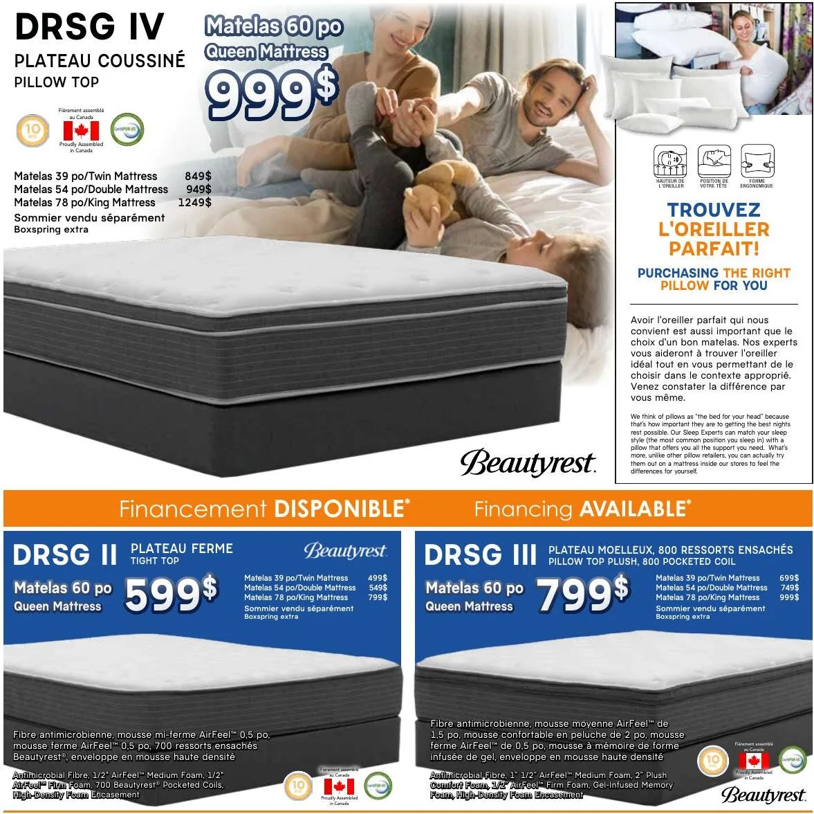Page 2 de la Circulaire Meubles Gilles Émond Matelas du 1 au 30 juin 2026