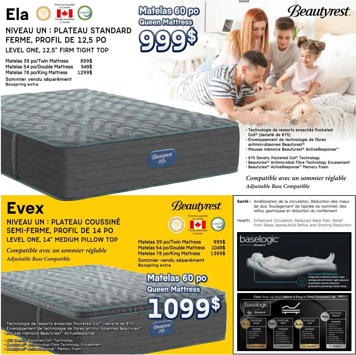 Page 3 de la Circulaire Meubles Gilles Émond Matelas du 1 au 30 juin 2026