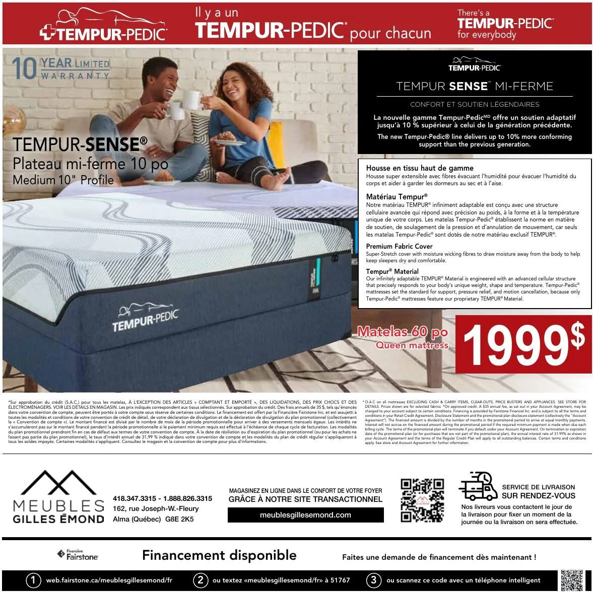 Page 4 de la Circulaire Meubles Gilles Émond Matelas du 1 au 31 mai 2026