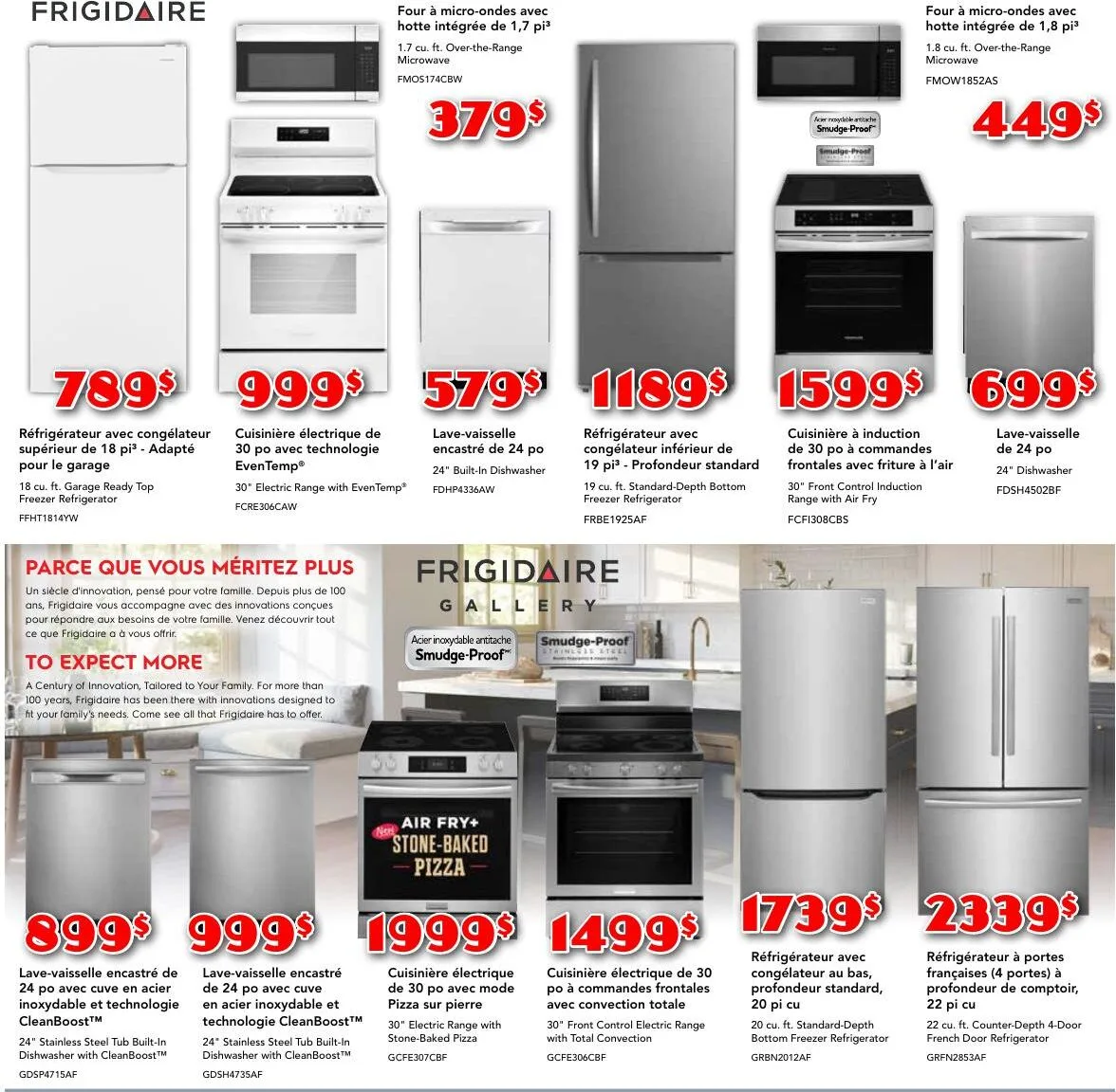 Page 2 de la Circulaire Meubles Marchand Frigidaire du 16 juillet au 5 août 2026