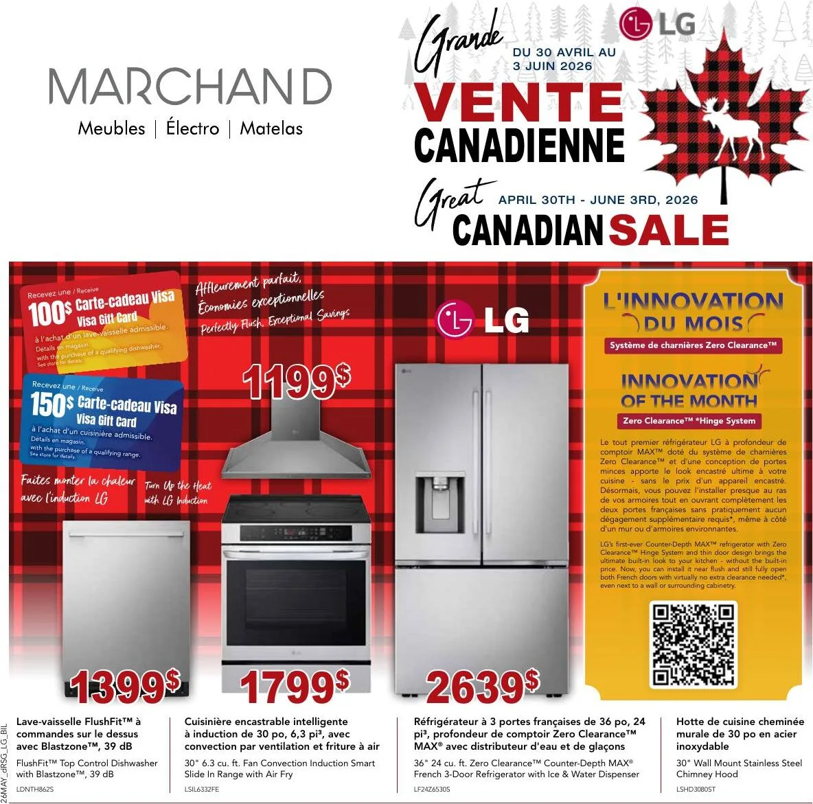 Page 1 de la Circulaire Meubles Marchand du 30 avril au 3 juin 2026