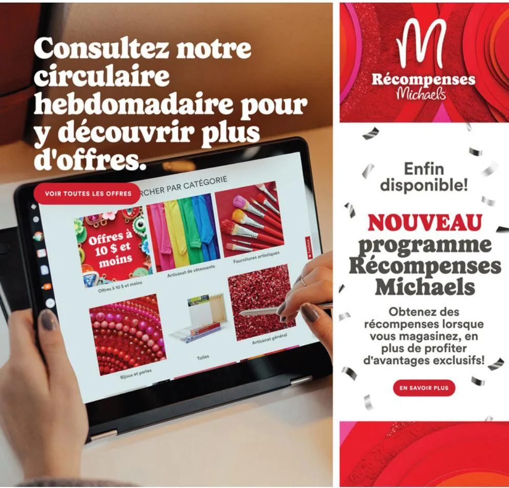 Page 4 de la Circulaire Michaels du 10 au 16 avril 2026