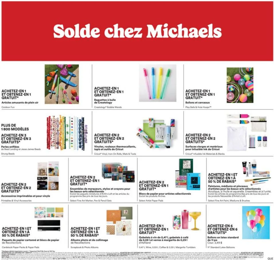 Page 2 de la Circulaire Michaels du 10 au 16 juillet 2026