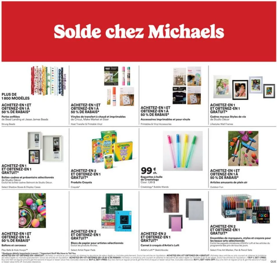 Page 2 de la Circulaire Michaels du 24 au 30 juillet 2026