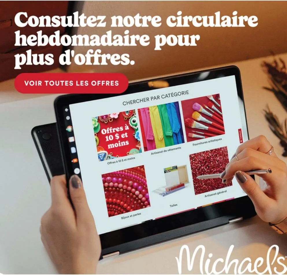 Page 4 de la Circulaire Michaels du 3 au 9 avril 2026