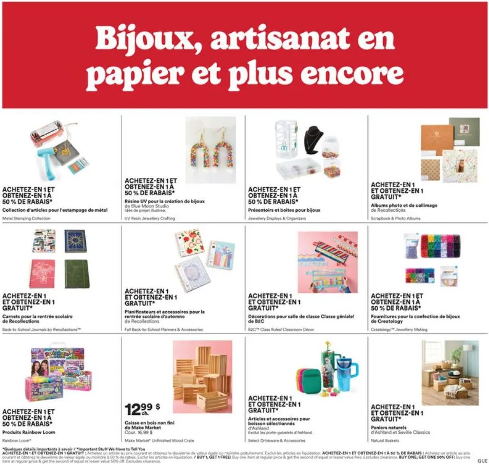 Page 2 de la Circulaire Michaels du 31 juillet au 6 août 2026