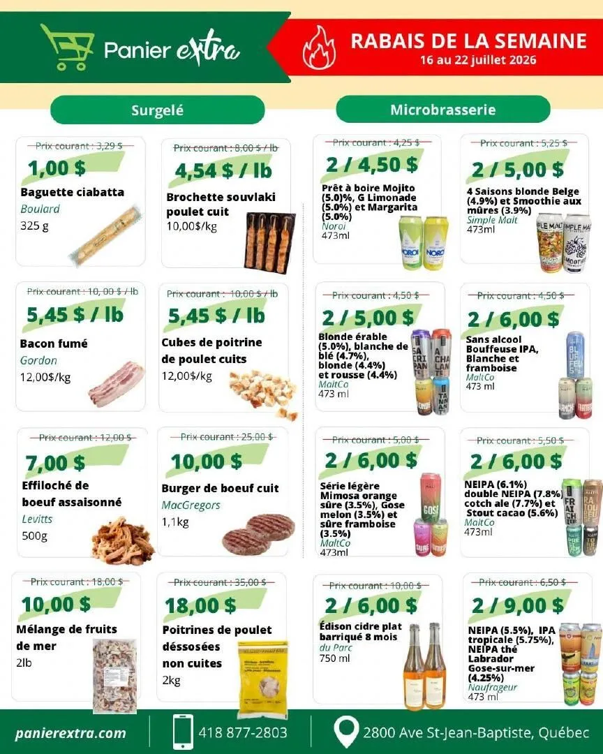Page 3 de la Circulaire Panier Extra du 16 au 22 juillet 2026