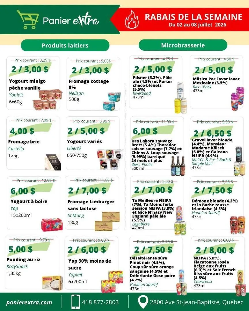 Page 3 de la Circulaire Panier Extra du 2 au 8 juillet 2026