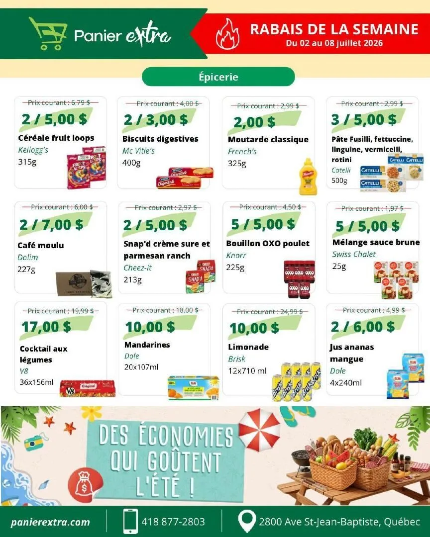 Page 4 de la Circulaire Panier Extra du 2 au 8 juillet 2026