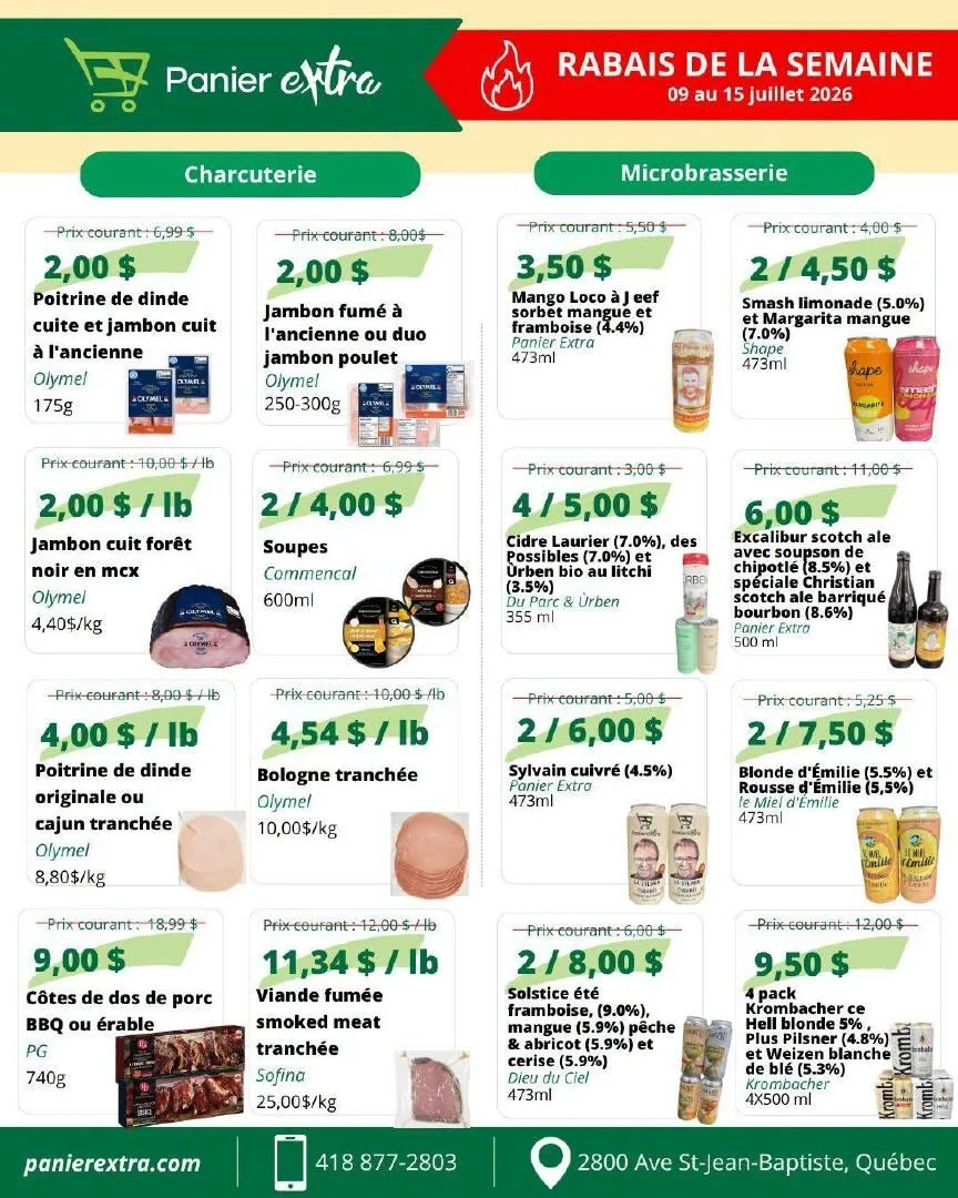 Page 3 de la Circulaire Panier Extra du 9 au 15 juillet 2026