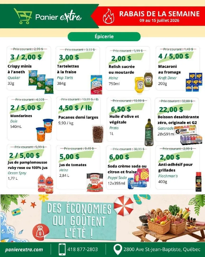 Page 4 de la Circulaire Panier Extra du 9 au 15 juillet 2026